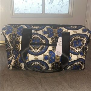Alice + Olivia Elegant Blue and Black Patterned Women's Bag